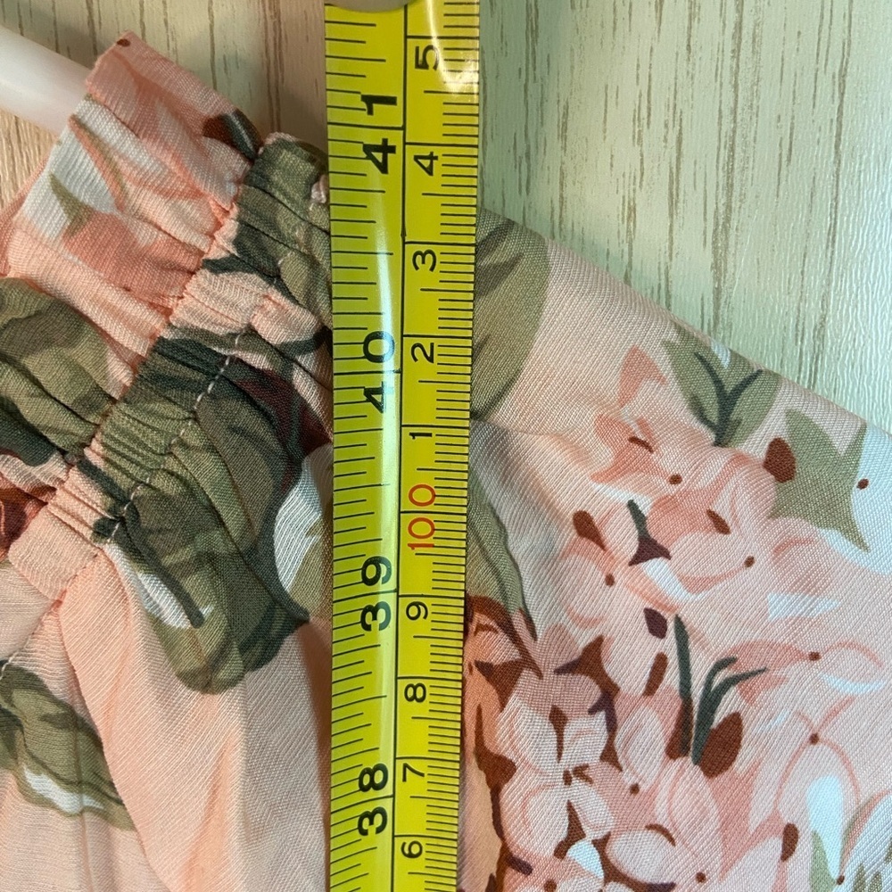 GiGiO Hydrangea Tiered Floral Cottagecore Patchwork Dress Sz Large - Picture 10 of 12